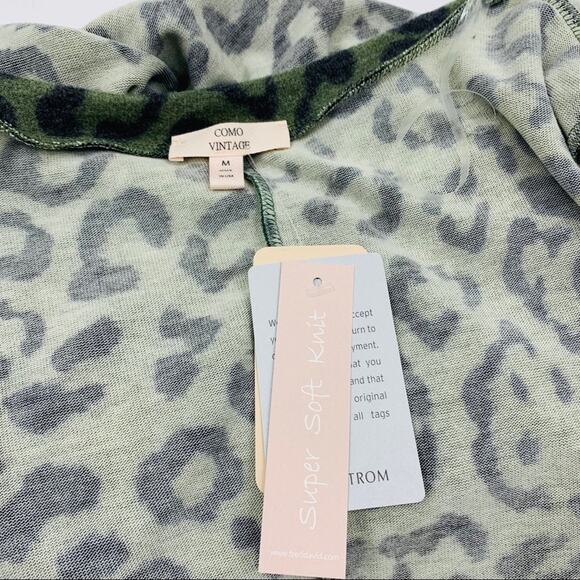 Como Vintage Green Leopard Mini Dress - Picture 10 of 11